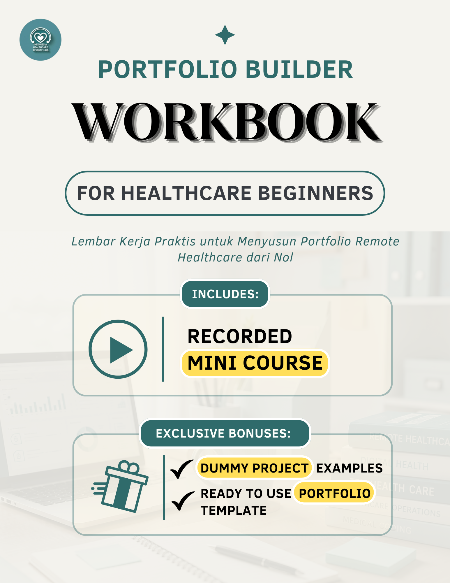 Paket Mini Course: Portfolio Builder For Healthcare Beginners