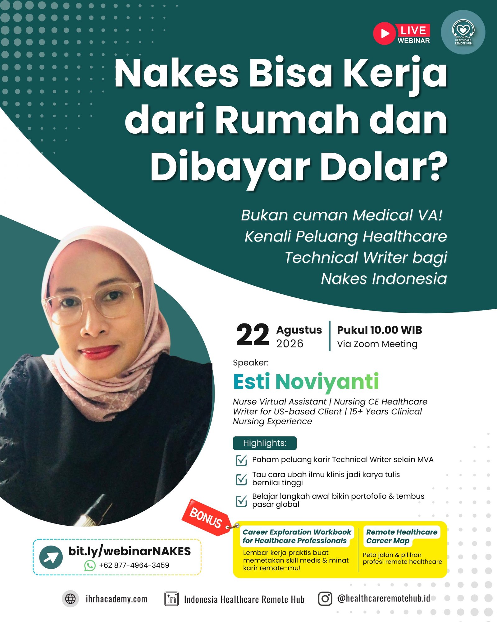 Paket Webinar: Healthcare Technical Writer
