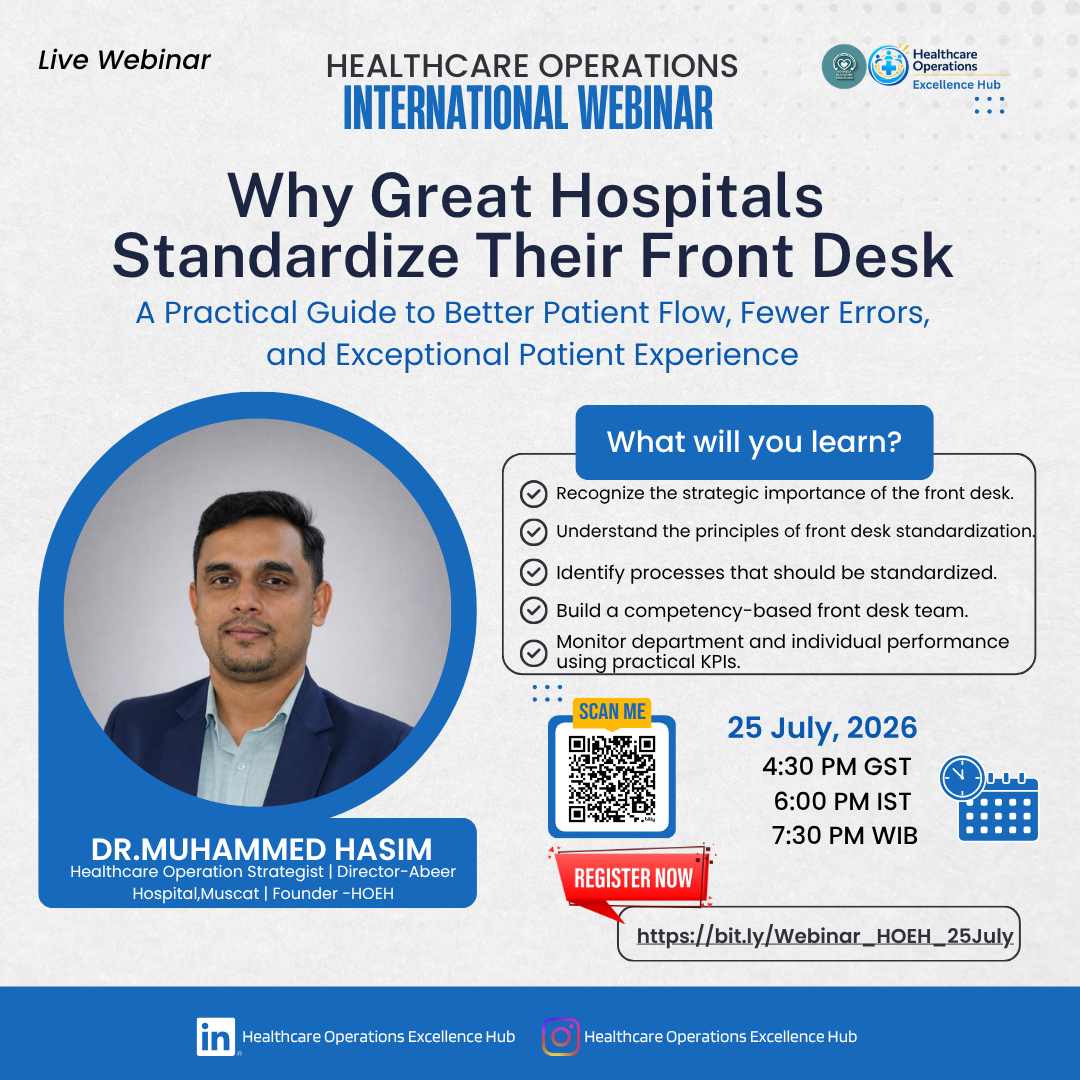 Why Great Hospitals Standardize Their Front Desk?